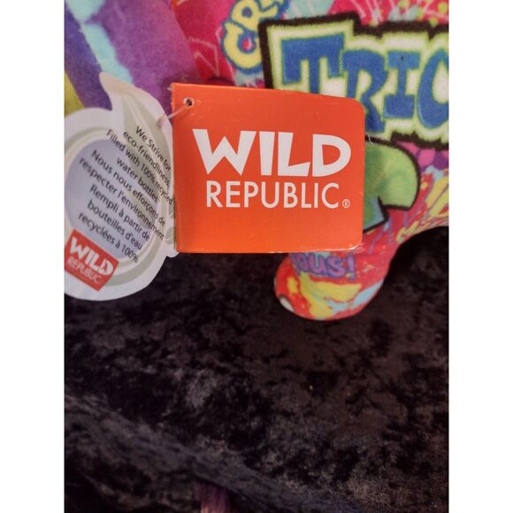 NWT Wild Republic Graffiti Dino Triceratops Dinosaur Stuffed Plush Animal Toy - Picture 3 of 5